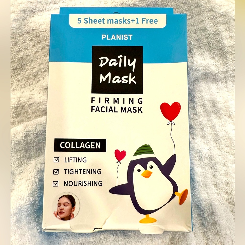 🌈Choose 3 for $10 :Pick 3 and Offer $12 💙6 Planist Collagen Firming Sheet Mask